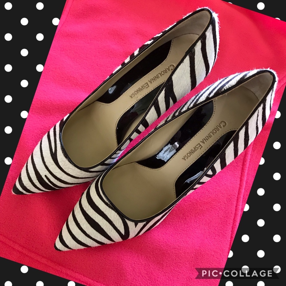 Zebra Pony Hair Heels